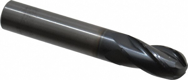 OSG 404-5625-BN11 Ball End Mill: 0.5625" Dia, 1.125" LOC, 4 Flute, Solid Carbide Image