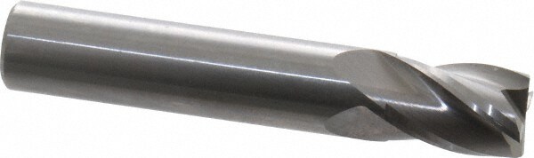 OSG 414-4375 Square End Mill: 7/16 Dia, 5/8 LOC, 7/16 Shank Dia, 2-1/2 OAL, 4 Flutes, Solid Carbide Image