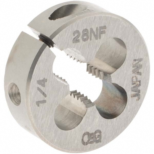 Round Die: 1/4-28, High Speed Steel