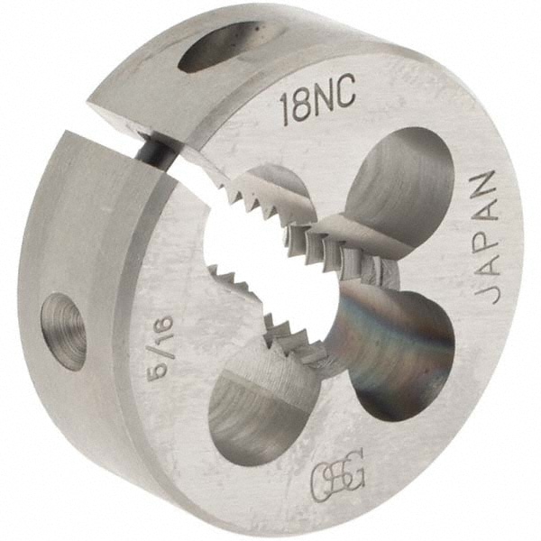 Round Die: 5/16-18, 1" OD, High Speed Steel