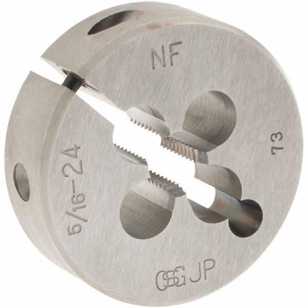 Round Die: 5/16-24, High Speed Steel