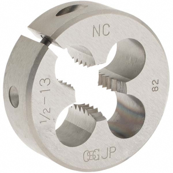 Round Die: 1/2-13, High Speed Steel