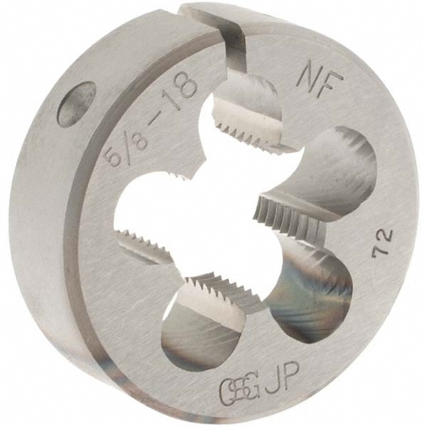 OSG - Round Die: 5/8-18, High Speed Steel | MSC Industrial Supply Co.