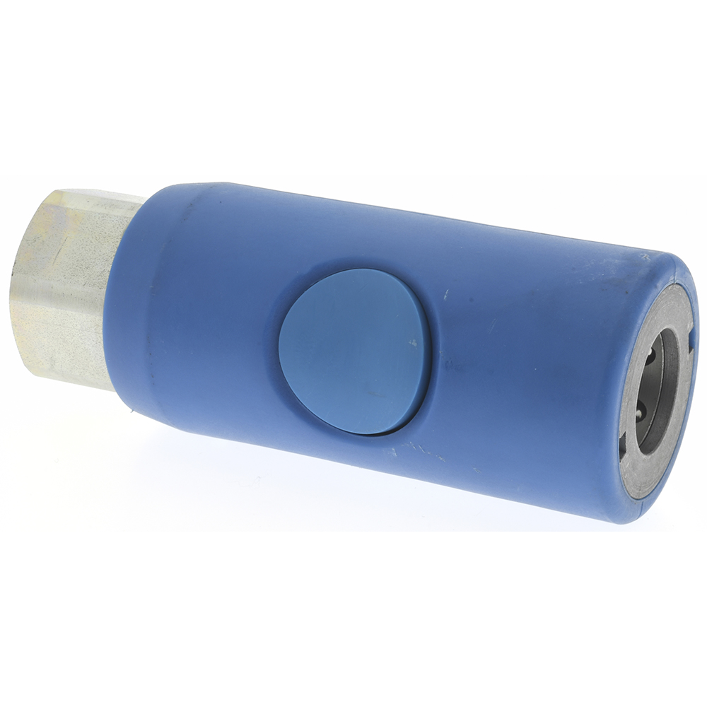 Pneumatic Hose Coupling: 3/8" Thread, 3/8" Body Dia, Industrial Interchange - Composite