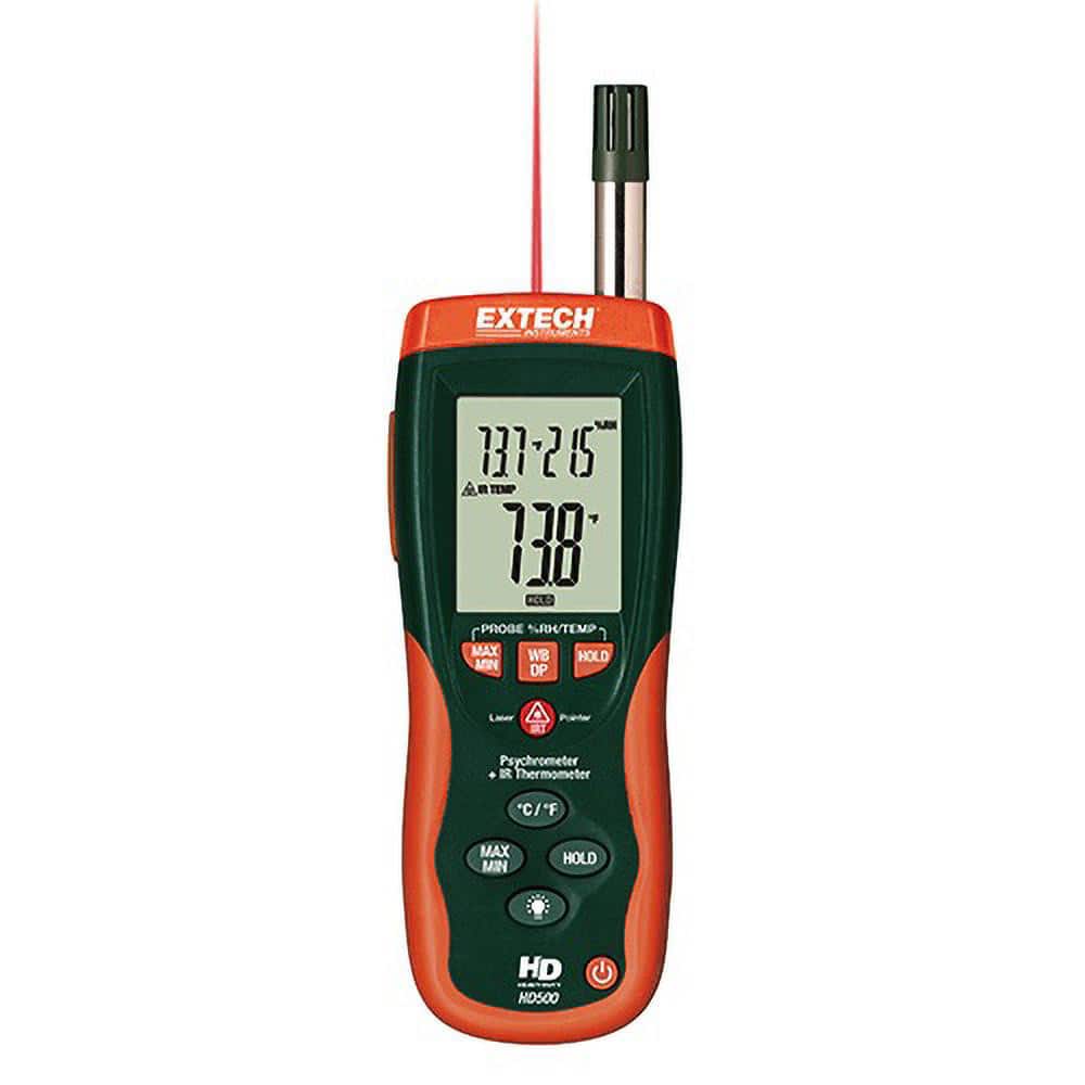 Extech HD500 14 to 140°F, 0 to 100% Humidity Range, Psychrometer 