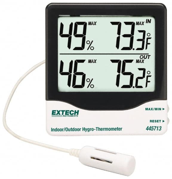 Thermometer/Hygrometers & Barometers; Product Type: Thermo-Hygrometer ; Accuracy: 1.00C; 1.80F ; Maximum Temperature: 140.00; 140.00C; 140.00F