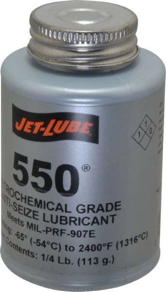 Jet-Lube 15555 Extreme Pressure & Temperature Anti-Seize Lubricant: 4 oz Can 