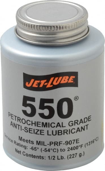 Jet-Lube 15502 Extreme Pressure & Temperature Anti-Seize Lubricant: 8 oz Can 