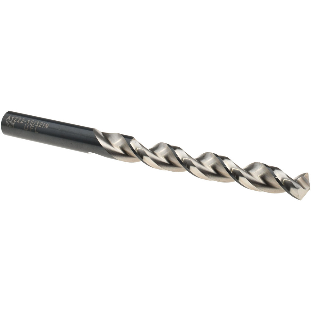 Jobber Drill: 15/32" Dia, 130 deg Point, High Speed Steel