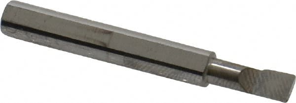 Scientific Cutting Tools BB153 Radial Relief Boring Bar: 0.155" Min Bore, 3/8" Max Depth, Right Hand Cut, Submicron Solid Carbide 