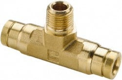 PARKER 1/4" OD TUBE COMPRESION X 3/8" NPT BRASS MALE ADAPTER NNB 