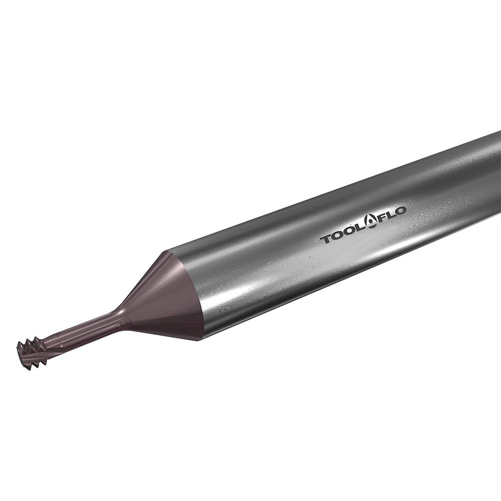Tool-Flo - Helical Flute Thread Mill: M6x1 - M8x1, Internal, 3 Flute, 6 ...