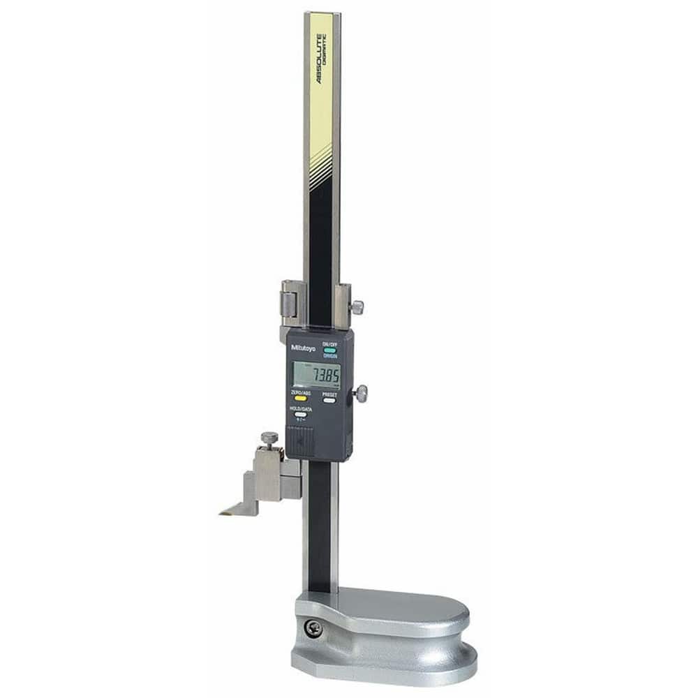 Electronic Height Gage: 8" Max, 0.0005" Resolution, 0.001000" Accuracy