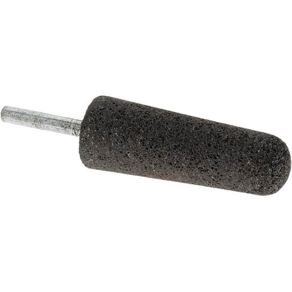 Mounted Point: 2-3/4" Thick, 1/4" Shank Dia, A3, 30 Grit, Very Coarse