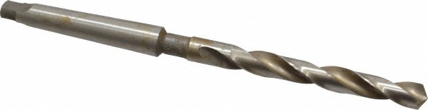 Taper Shank Drill Bit: 25/64" Dia, 1MT, 118 ° Point, High Speed Steel