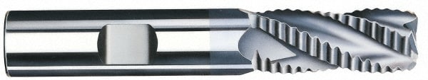 Corner Radius End Mill: 1/4" Dia, 3/4" LOC, 0.045" Radius, 3 Flutes, Solid Carbide