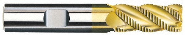 SGS 36207 Corner Radius End Mill: 1/4" Dia, 3/4" LOC, 0.045" Radius, 3 Flutes, Solid Carbide Image