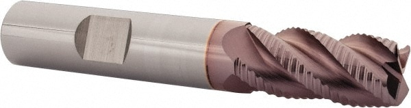 SGS 36216 Corner Radius End Mill: 1/2" Dia, 1" LOC, 0.06" Radius, 4 Flutes, Solid Carbide Image