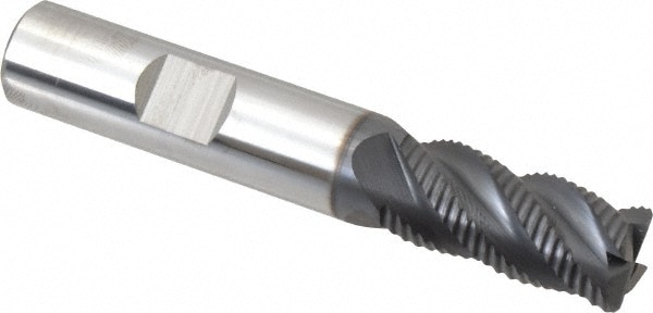 SGS 36218 Corner Radius End Mill: 1/2" Dia, 1" LOC, 0.06" Radius, 4 Flutes, Solid Carbide Image