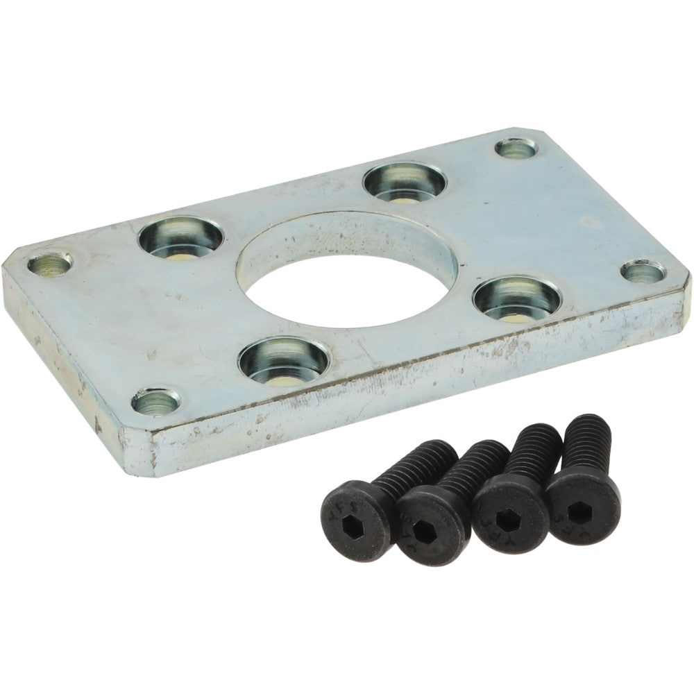 Air Cylinder Flange Mount: 3/4" Bore, Use with 20 mm Compact Cylinders