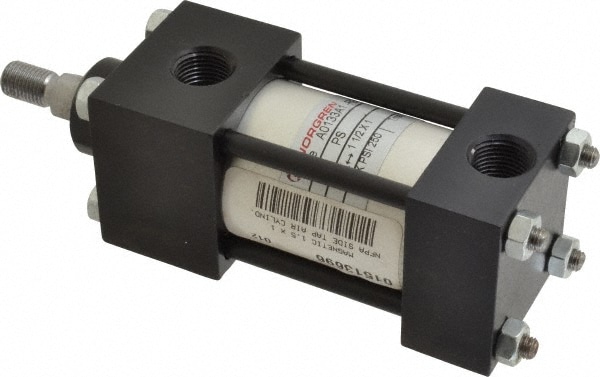 Norgren A0133A1PS-1.5X1 Single Acting Rodless Air Cylinder: 1-1/2" Bore, 1" Stroke, 250 psi Max, 3/8 NPTF Port Image