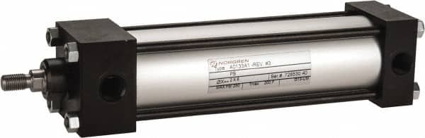 Norgren A0133A1PS-2X6 Single Acting Rodless Air Cylinder: 2" Bore, 6" Stroke, 250 psi Max, 3/8 NPTF Port 