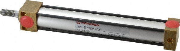 Norgren TF-5/16-3/4X5 Single Acting Rodless Air Cylinder: 3/4" Bore, 5" Stroke, 150 psi Max, 1/8 NPTF Port, Flush Mount Image