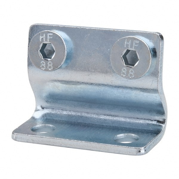 Air Cylinder Center Bracket: 1" Bore, Anodized Aluminum Alloy, Use with 1" Bore