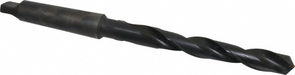 Taper Shank Drill Bit: 3/4" Dia, 3MT, 118 ° Point, High Speed Steel