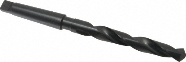 Taper Shank Drill Bit: 53/64" Dia, 3MT, 118 ° Point, High Speed Steel