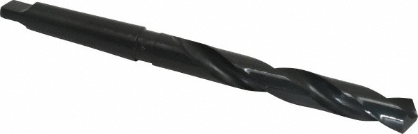 Taper Shank Drill Bit: 57/64" Dia, 3MT, 118 ° Point, High Speed Steel