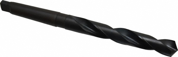 Taper Shank Drill Bit: 61/64" Dia, 3MT, 118 ° Point, High Speed Steel