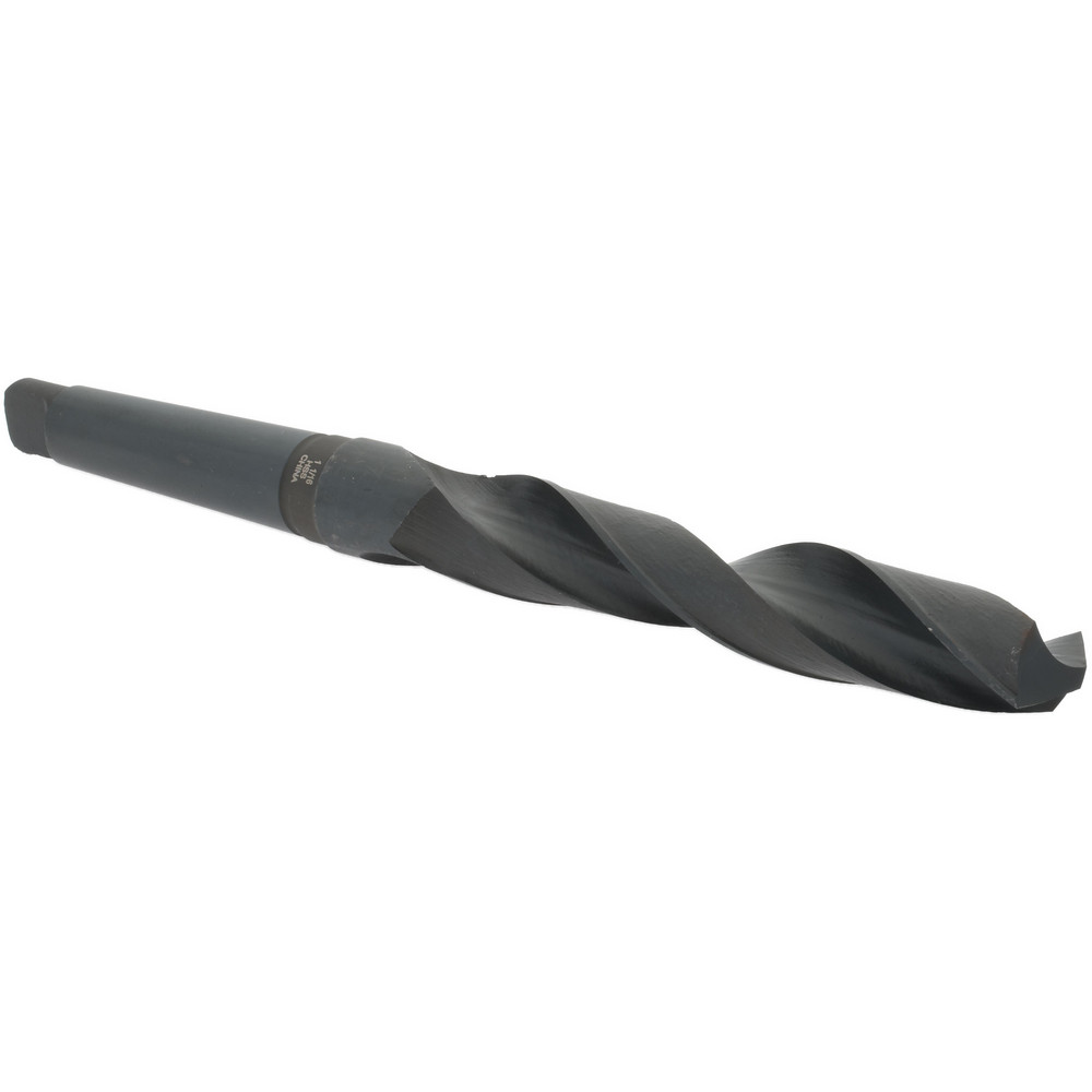 Taper Shank Drill Bit: 1-1/16" Dia, 3MT, 118 ° Point, High Speed Steel