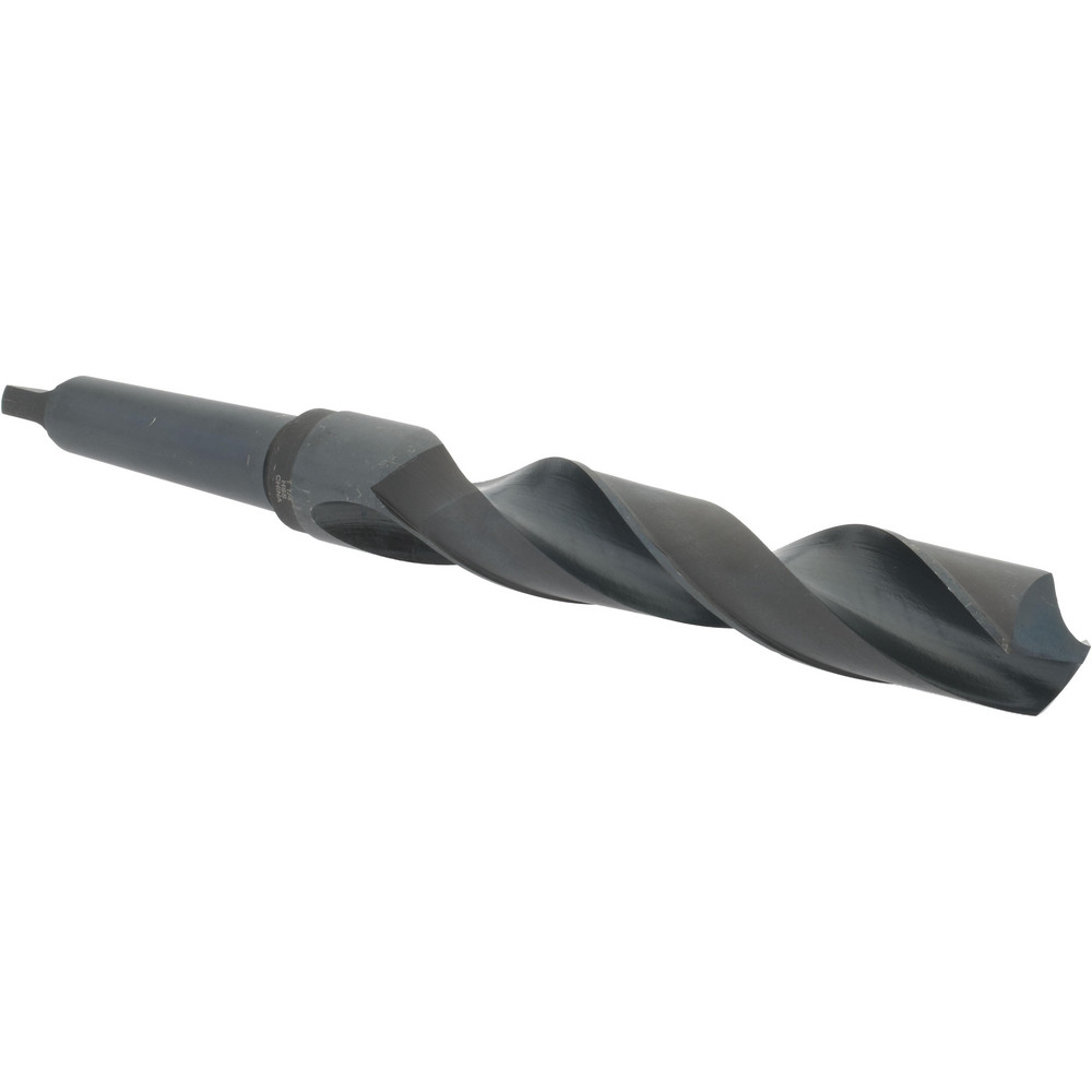 Taper Shank Drill Bit: 1-1/4" Dia, 3MT, 118 ° Point, High Speed Steel