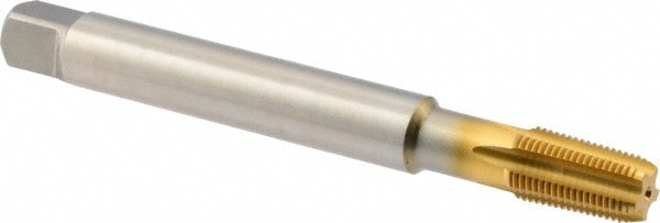 Standard Pipe Tap: 1/8-27, NPTF, 5 Flutes, Cobalt, TiN Finish