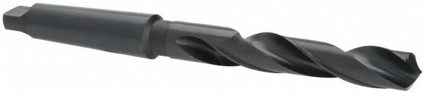 Taper Shank Drill Bit: 1-3/64" Dia, 4MT, 118 ° Point, High Speed Steel