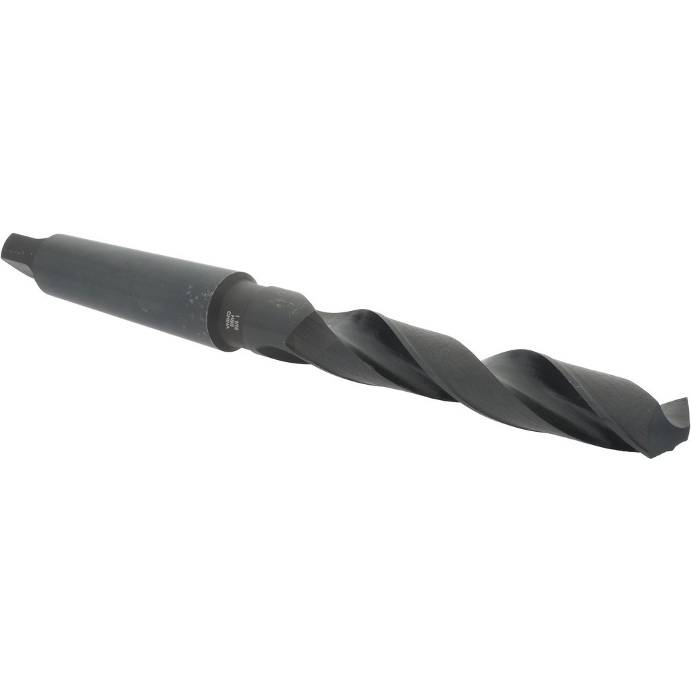 Taper Shank Drill Bit: 1-1/16" Dia, 4MT, 118 ° Point, High Speed Steel