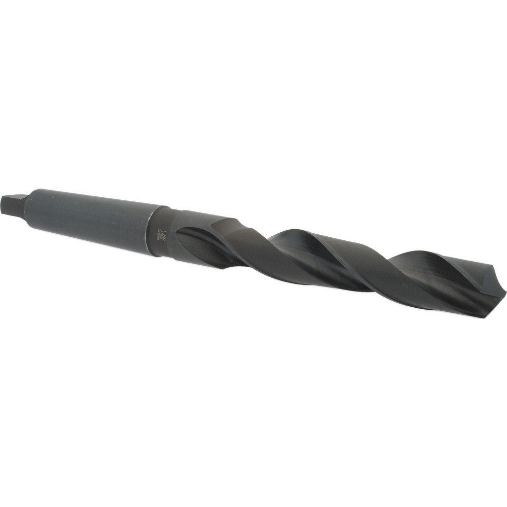 Taper Shank Drill Bit: 1-7/32" Dia, 4MT, 118 ° Point, High Speed Steel