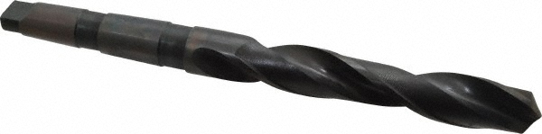Taper Shank Drill Bit: 1-9/32" Dia, 4MT, 118 ° Point, High Speed Steel