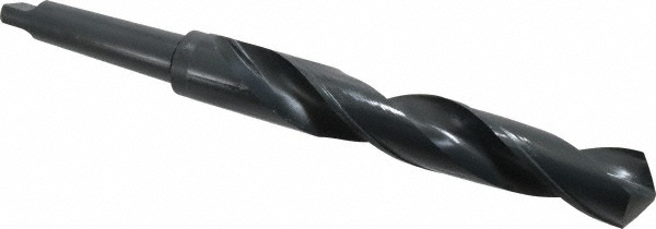 Taper Shank Drill Bit: 1-11/16" Dia, 4MT, 118 ° Point, High Speed Steel