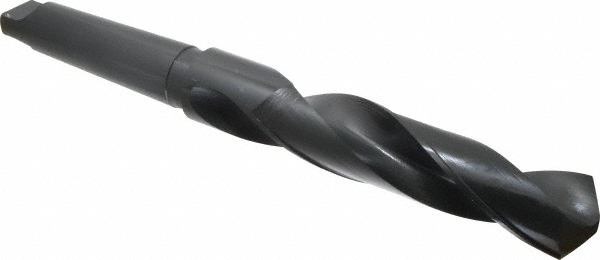 Taper Shank Drill Bit: 2-1/16" Dia, 5MT, 118 ° Point, High Speed Steel