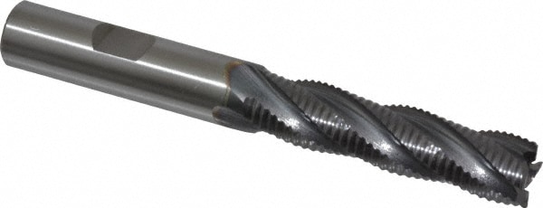 OSG 4550308 Square End Mill: 1/2 Dia, 2 LOC, 1/2 Shank Dia, 4 OAL, 4 Flutes, Cobalt Image