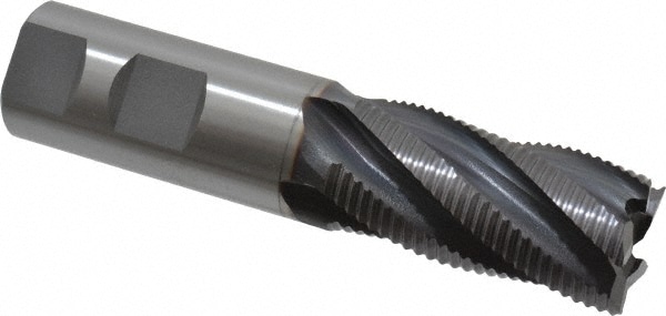 OSG 4560508 Square End Mill: 1 Dia, 2 LOC, 1 Shank Dia, 4-1/2 OAL, 5 Flutes, Cobalt Image