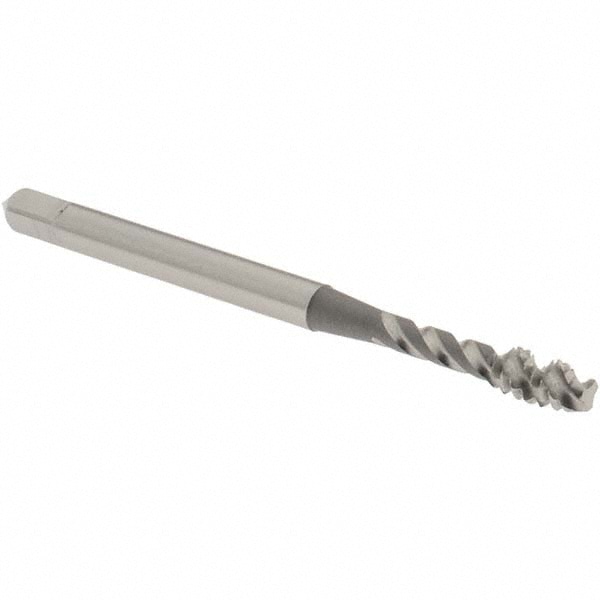 OSG 2917400 Spiral Flute Tap: #6-32, UNC, 3 Flute, Modified Bottoming, Vanadium High Speed Steel, Bright/Uncoated Image