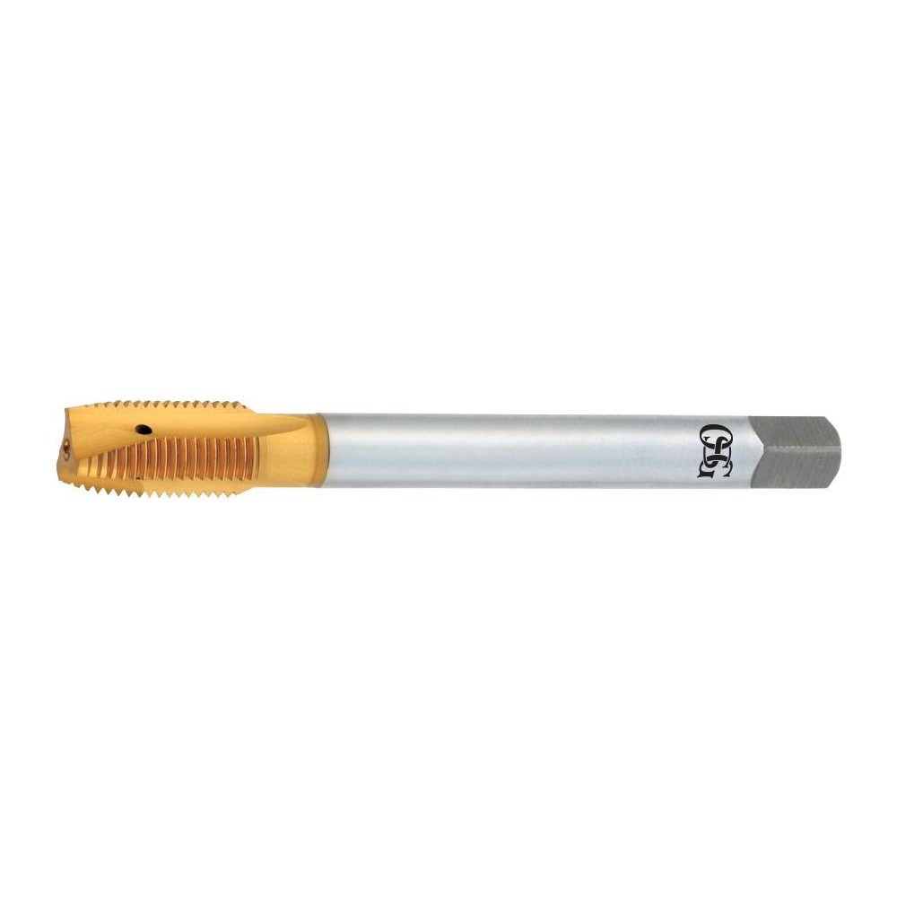 Spiral Point Tap: 1/4-28 UNF, 3 Flutes, Plug, 2B Class of Fit, Vanadium High Speed Steel, TiN Coated
