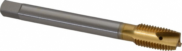 OSG 2692205 Spiral Point Tap: M12 x 1.5, Metric Fine, 3 Flutes, Plug, 6H, Vanadium High Speed Steel, TiN Finish Image