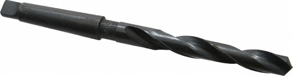 Taper Shank Drill Bit: 15.5 mm Dia, 2MT, 118 ° Point, High Speed Steel
