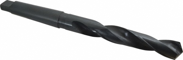 Taper Shank Drill Bit: 30 mm Dia, 3MT, 118 ° Point, High Speed Steel