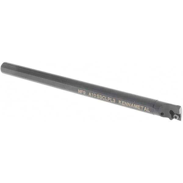 Indexable Boring Bar: A10SCLPL3, 19.56 mm Min Bore Dia, Left Hand Cut, 5/8" Shank Dia, -5 ° Lead Angle, Steel