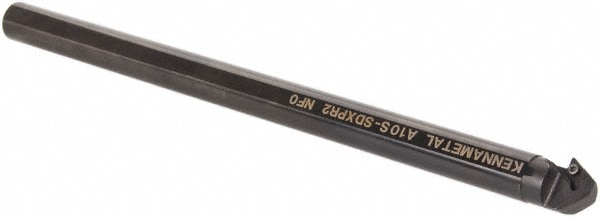 Indexable Boring Bar: A10SSDXPR2, 21.59 mm Min Bore Dia, Right Hand Cut, 5/8" Shank Dia, -5 ° Lead Angle, Steel